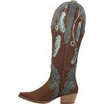 Load image into Gallery viewer, Women Feather Embroidery Western Boots Cowgirl Boots
