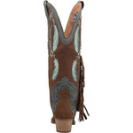 Load image into Gallery viewer, Women Feather Embroidery Western Boots Cowgirl Boots
