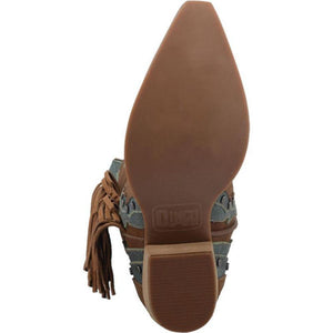 Women Feather Embroidery Western Boots Cowgirl Boots