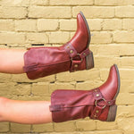 Load image into Gallery viewer, Women Detachable Belt Cowboy Boots——Two Ways To Wear
