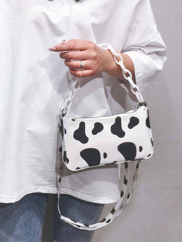 Ladies Cow Pattern Shoulder Bag