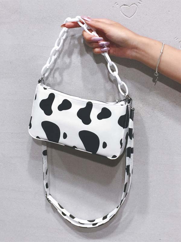 Ladies Cow Pattern Shoulder Bag