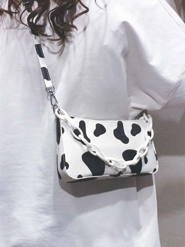 Ladies Cow Pattern Shoulder Bag