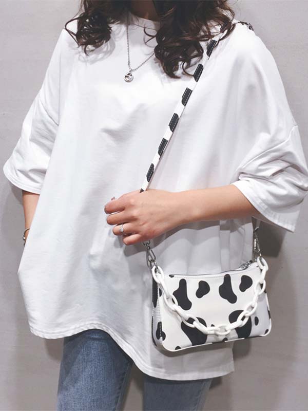 Ladies Cow Pattern Shoulder Bag