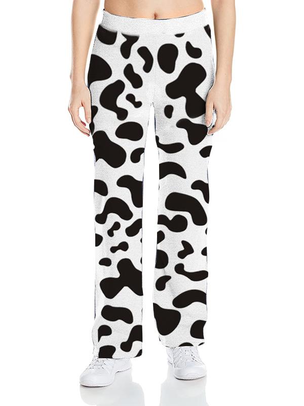 Women's Cute Cow Print Casual Pants