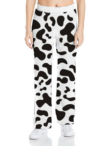 Women's Cute Cow Print Casual Pants