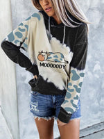 Load image into Gallery viewer, Women&#39;s cute cow print hoodie

