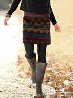 Load image into Gallery viewer, Women&#39;s Vintage Print Skirt
