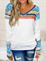Load image into Gallery viewer, Women&#39;s Stripe Printed Long Sleeve Casual Tops

