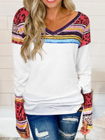 Load image into Gallery viewer, Women&#39;s Stripe Printed Long Sleeve Casual Tops
