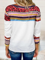 Load image into Gallery viewer, Women&#39;s Stripe Printed Long Sleeve Casual Tops
