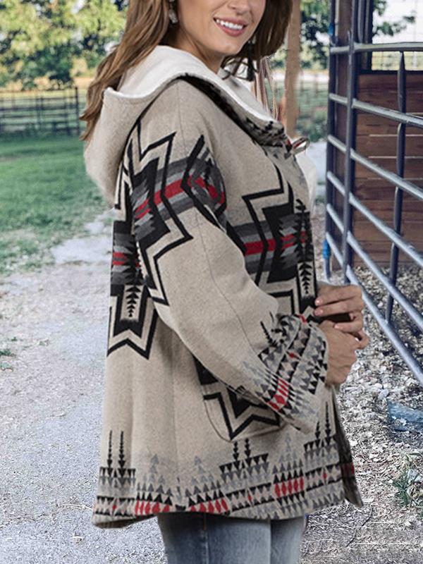 Woman Plus Size Plain Casual Outerwear