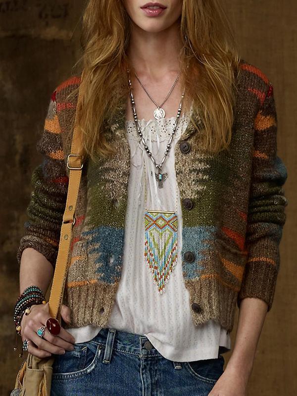 Women Knitted Cardigan Sweater Outerwear