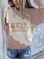 Load image into Gallery viewer, Women&#39;s cute cow print hoodie
