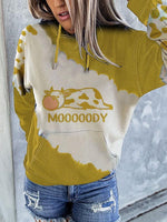 Load image into Gallery viewer, Women&#39;s cute cow print hoodie
