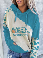 Load image into Gallery viewer, Women&#39;s cute cow print hoodie
