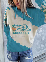 Load image into Gallery viewer, Women&#39;s cute cow print hoodie
