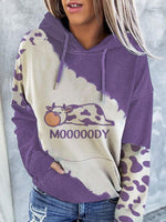 Load image into Gallery viewer, Women&#39;s cute cow print hoodie
