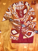 Load image into Gallery viewer, Women&#39;s western style casual diamond pattern printed knitted cardigan
