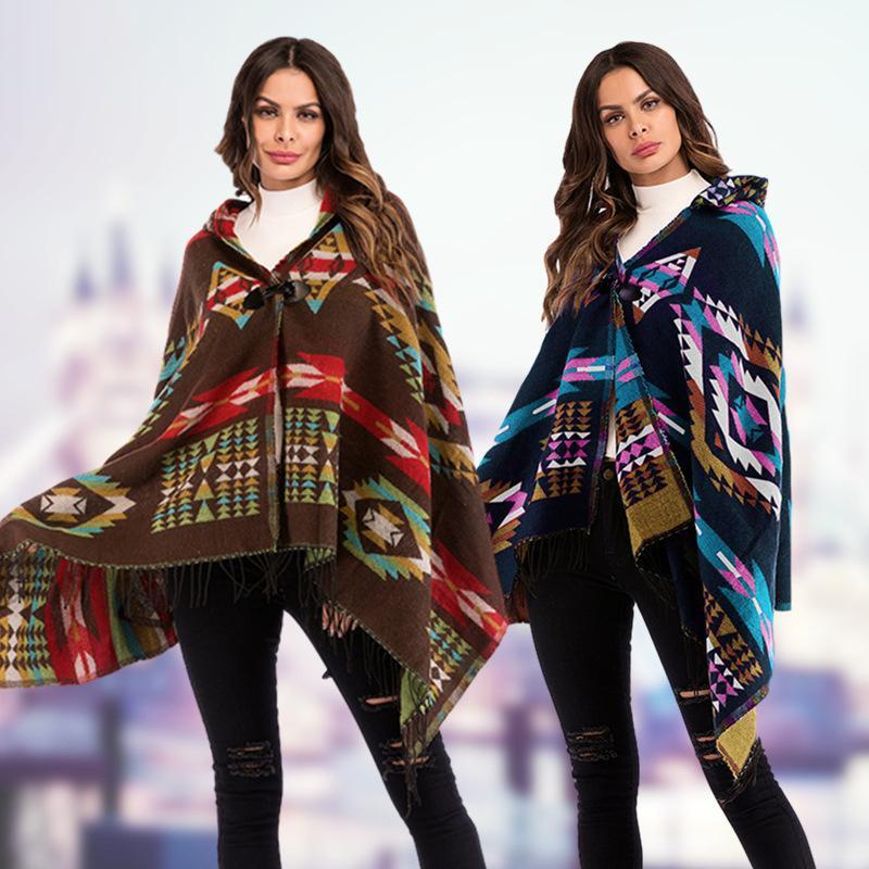 Blouse tribe conventional printing Micro-elasticity Cotton-Blend Autumn Winter Retro