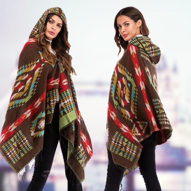 Blouse tribe conventional printing Micro-elasticity Cotton-Blend Autumn Winter Retro