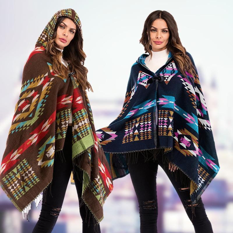 Blouse tribe conventional printing Micro-elasticity Cotton-Blend Autumn Winter Retro