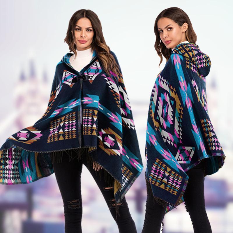 Blouse tribe conventional printing Micro-elasticity Cotton-Blend Autumn Winter Retro