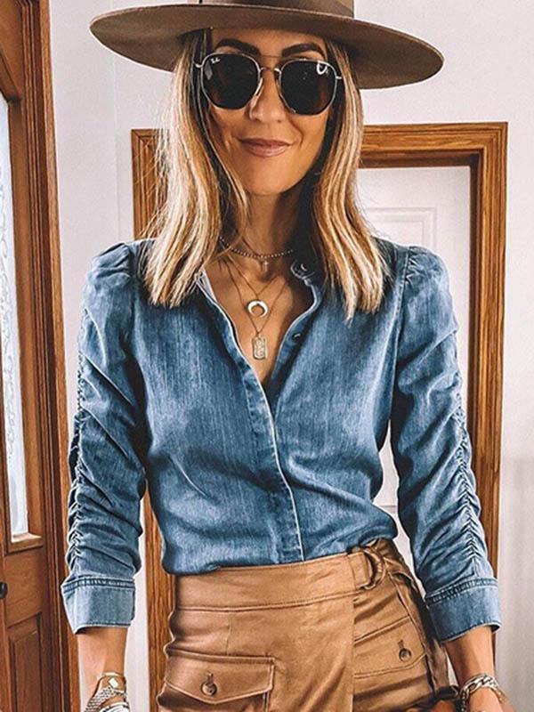 Women's Sexy Denim Shirt
