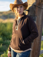 Load image into Gallery viewer, Ladies western ethnic elements casual stand collar pocket sweatshirt
