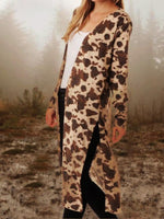 Load image into Gallery viewer, Western Style Cow Pattern Printed Long-Sleeved Cardigan
