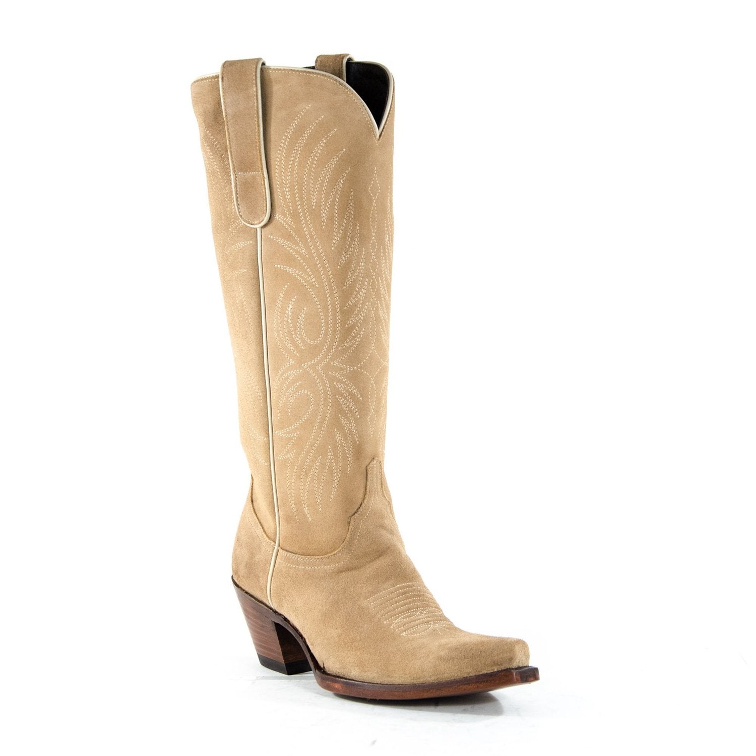 Women Embroidered Mid-Tube Cowgirl Boots Western Boots