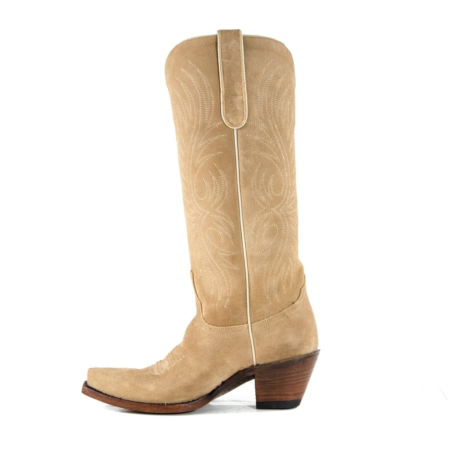 Women Embroidered Mid-Tube Cowgirl Boots Western Boots