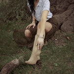 Load image into Gallery viewer, Women Embroidered Mid-Tube Cowgirl Boots Western Boots
