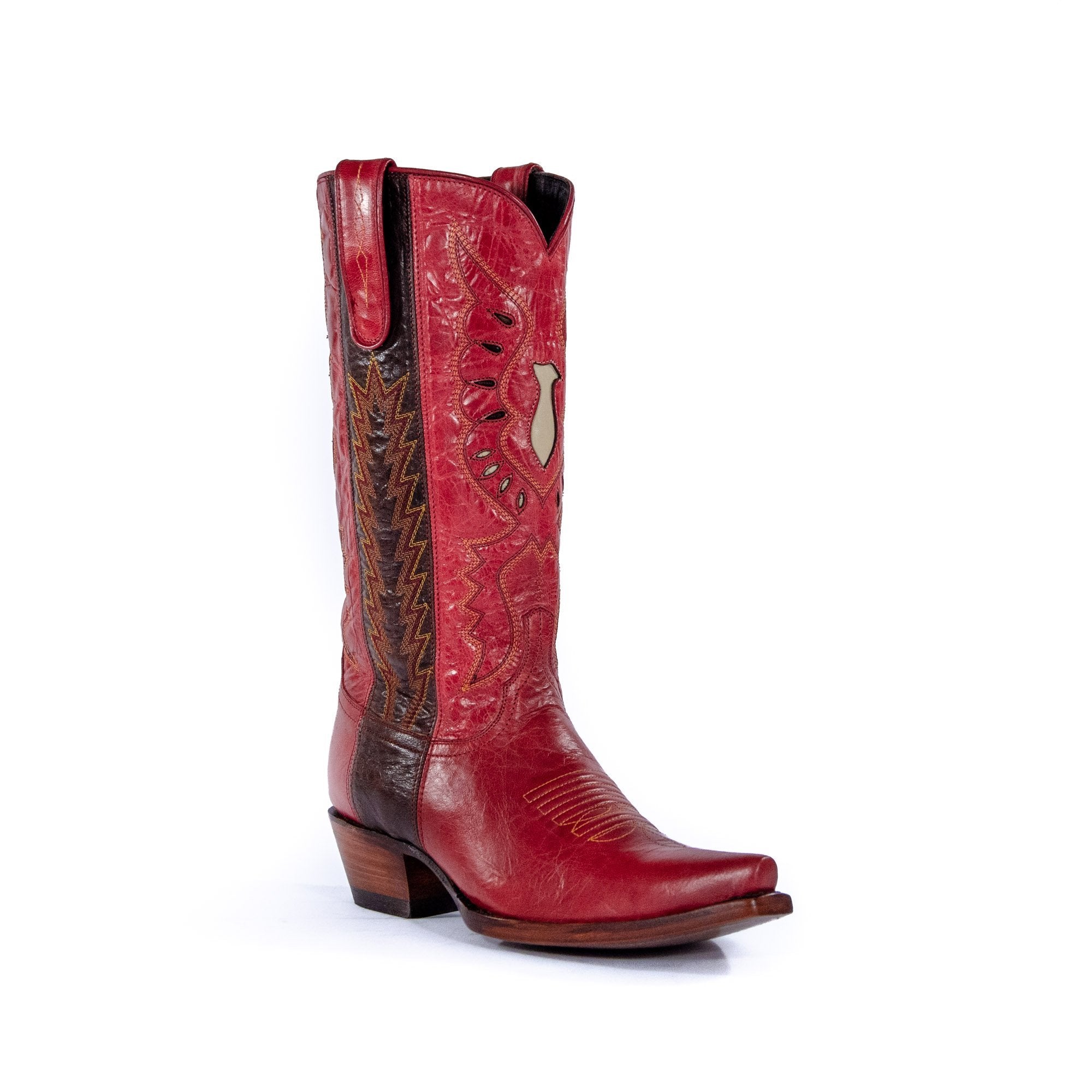 Women Vintage Embroidered Cowgirl Boots