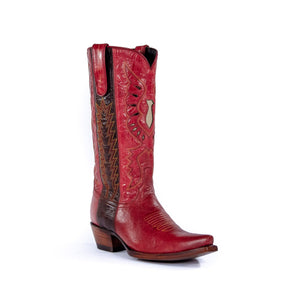 Women Vintage Embroidered Cowgirl Boots