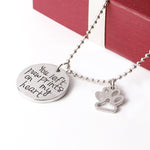Load image into Gallery viewer, Fashion dog paw necklace &quot;you left paw prints on my heart&quot;
