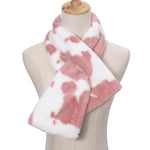 Load image into Gallery viewer, Women&#39;s plush rabbit-like cow pattern scarf

