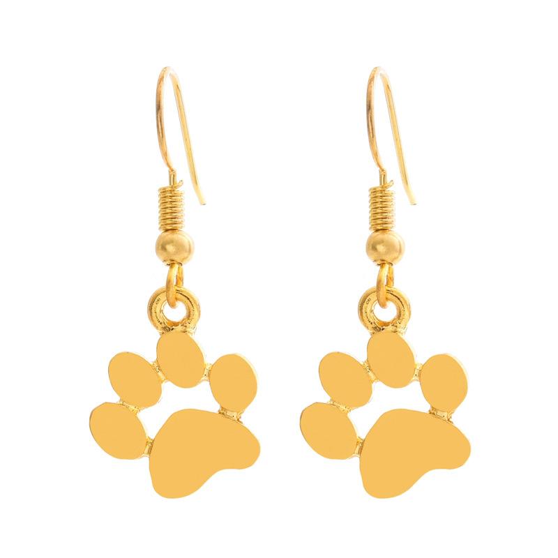 Animal cat and dog paw print Earrings