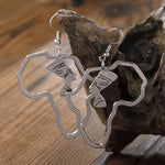 Load image into Gallery viewer, Women&#39;s African Ethnic Style Golden Egyptian Queen Hollow Portrait Earrings
