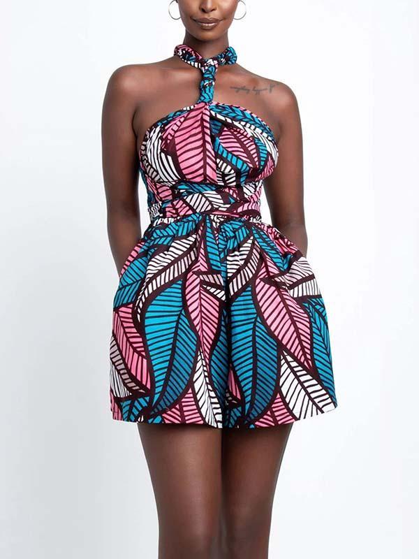 Women's printed DIY multi-wear jumpsuit