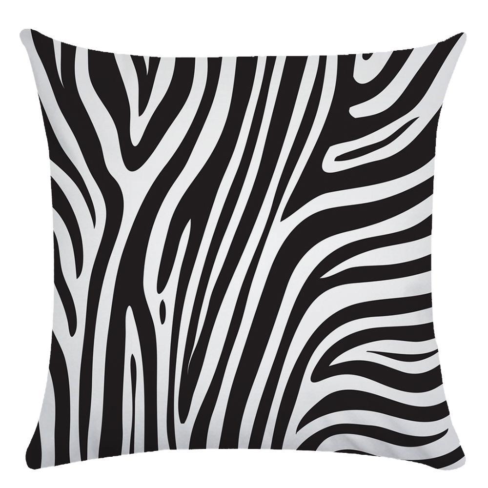 Fashion Cow Pattern Zebra Pattern Black And White Stripes Super Soft Pillowcase
