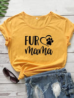 Load image into Gallery viewer, Casual loving dog paw T-shirt

