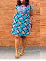 Load image into Gallery viewer, Casual V-neck Short Sleeve Dress
