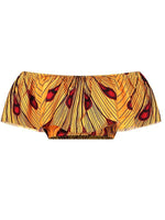 Load image into Gallery viewer, Fashion African Print Slotted Neck Top Split Long Skirt Two Piece Set
