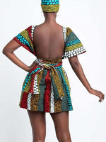 Load image into Gallery viewer, Women&#39;s printed DIY multi-wear jumpsuit
