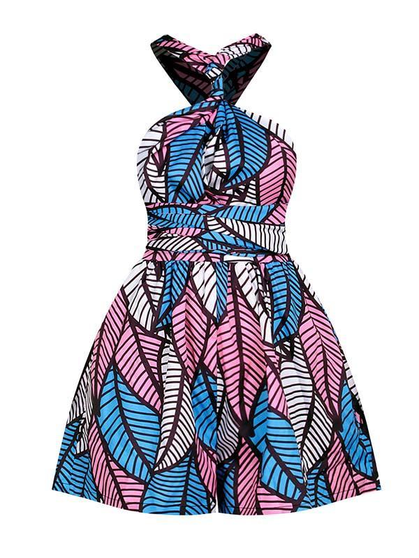 Women's printed DIY multi-wear jumpsuit