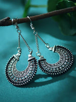 Load image into Gallery viewer, Women&#39;s Retro Ethnic Fan Shaped Threaded Long Earrings

