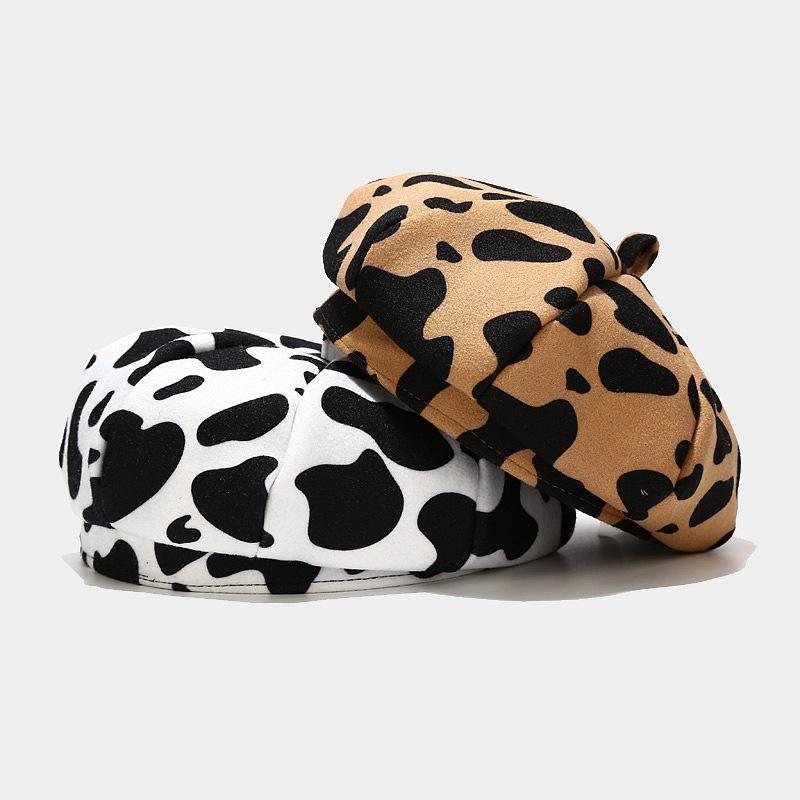 Women's Woolen Cow Beret