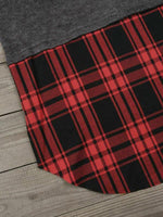 Load image into Gallery viewer, Women&#39;s Christmas Tree Wonderful Time Plaid Paneling Sweatshirt
