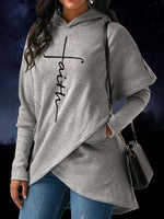 Load image into Gallery viewer, Women&#39;s Faith Printed Pocket Hoodie
